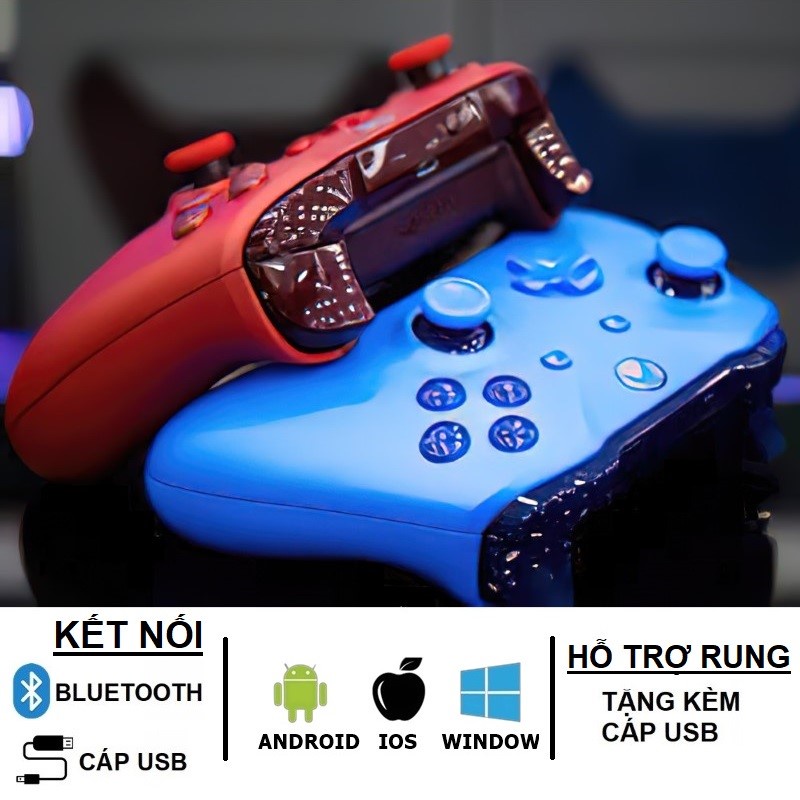 Gamepad chơi game Không dây Bluetooth XOne-S - cho máy tính, laptop, smartphone, máy tính bảng, máy game xbox1