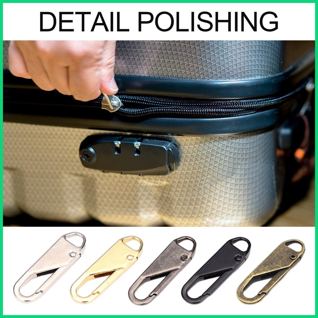 Set 10 Phụ Kiện Khóa Kéo Thay Thế Bằng Kim Loại Thông Dụng Cho Sửa Chữa Dây Kéo