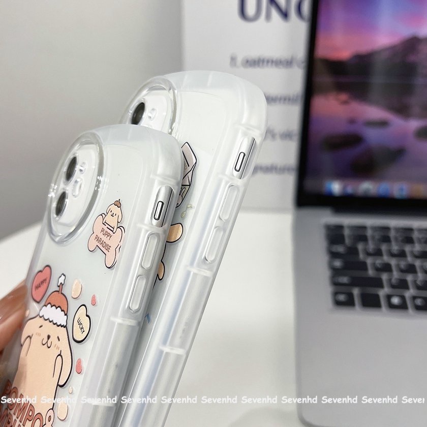 Ốp Điện Thoại Mềm Hình Chú Cún Màu Vàng Cho iPhone 14 13 12 11 Pro Max X XR Xs Max 8 7 6 6s Plus SE 2020