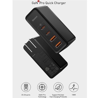 củ sạc Baseus 100W GaN2 Pro sạc cho macbook (GAN100U)
