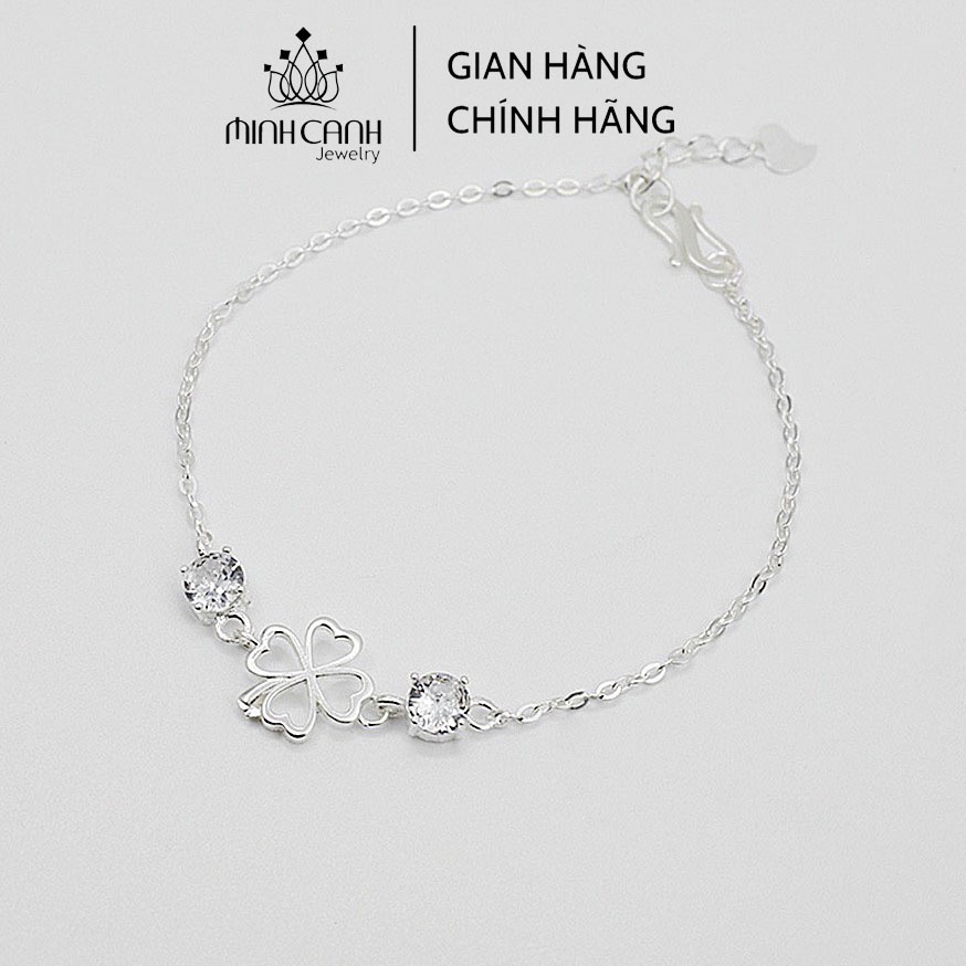 Lắc Tay Bạc Cỏ 4 Lá Loại Rỗng May Mắn - Minh Canh Jewelry