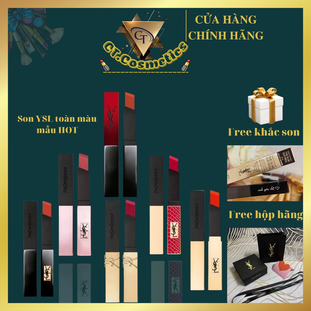 Son YSL slim, phiên bản limited toàn màu HOT siêu đẹp, son ysl chuẩn auth
