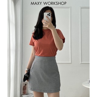 Áo thun nữ cổ tròn Brick Basic Tee Maxy Workshop