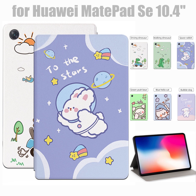 Ốp Máy Tính Bảng Da PU Lật Có Đế Cho Huawei Matepad SE 10.4 2022 AGS5-W09 AGS5-L09