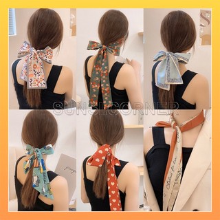 Dây cột tóc, vải cột tóc satin bánh bèo siêu xinh xắn