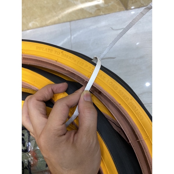 Lốp xe đạp, vỏ xe đạp Jiluer tanh gấp hông vàng Compass 20inch 406 20X1.35, 451 20x1 3/8