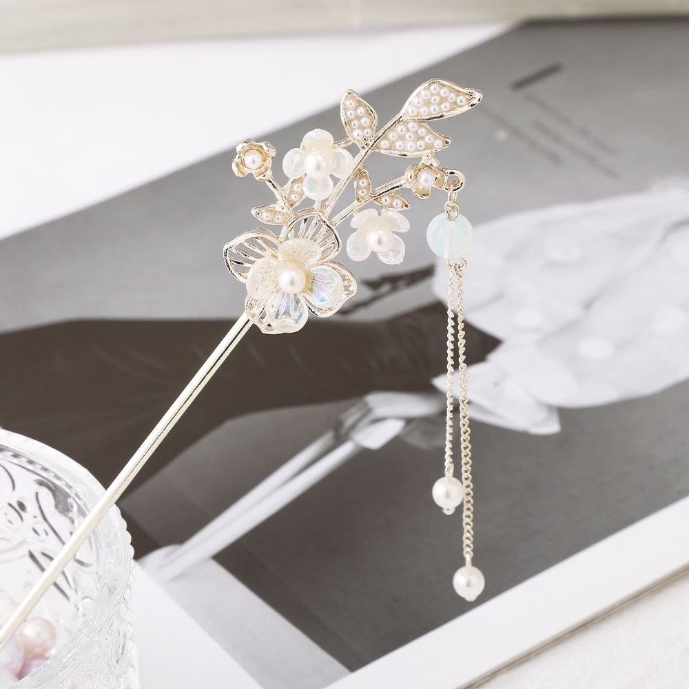 Trâm Cài Tóc Hợp Kim Hình Hoa Lá Phong Cách Trung Hoa Cổ Điển Cho Nữ