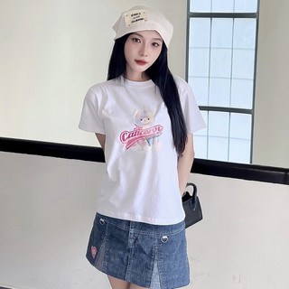 UPZ Áo Thun Baby Tee Tay Ngắn In Hoạ Tiết Mèo Kỳ Lân Caticorn (2 Màu)