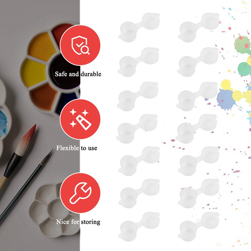 Set 100 Cốc Nhựa Rỗng 600 Oz (3 Ml / 0.1 Oz) Đựng Màu Vẽ