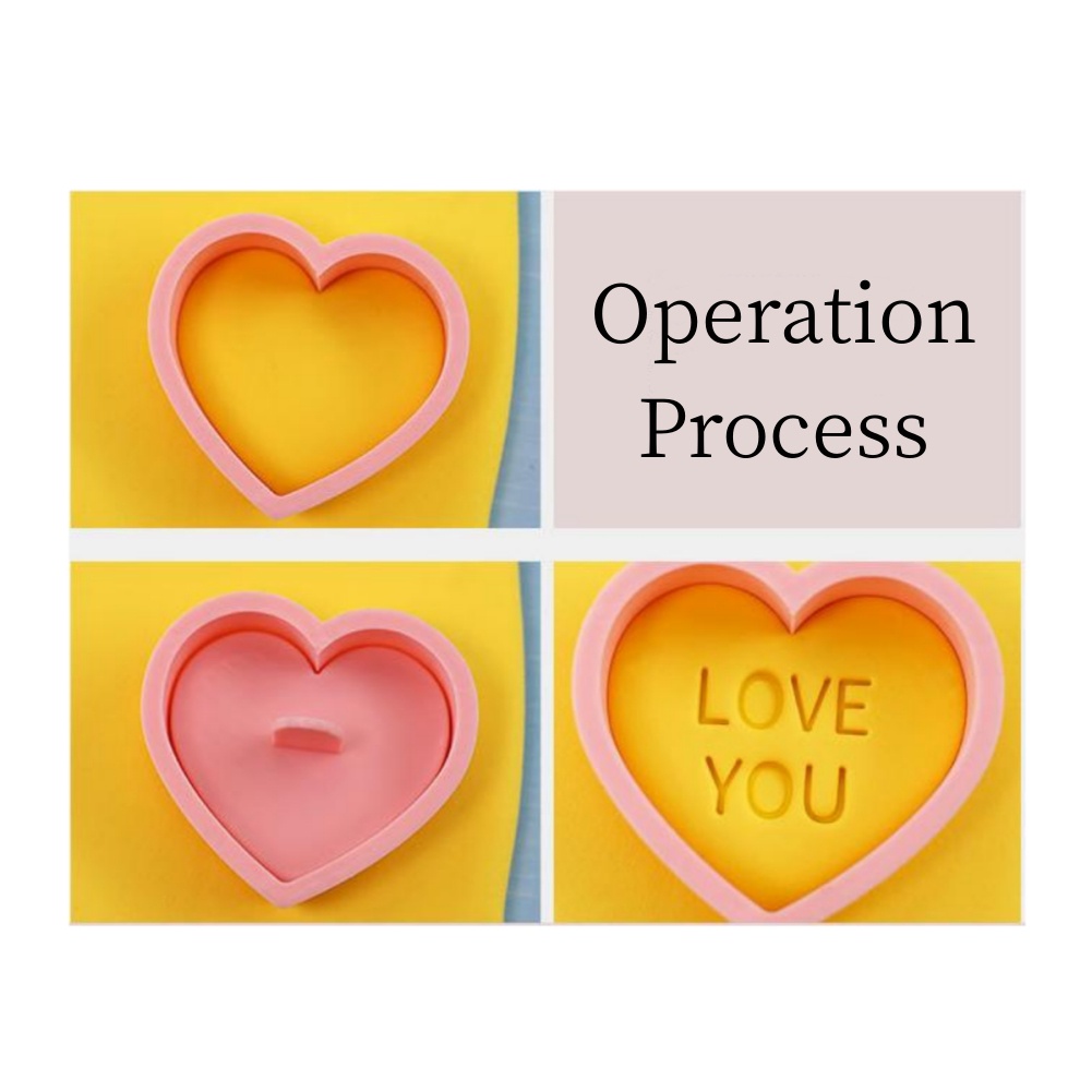 Khuôn Làm Bánh Quy Dạng Lật Hình Trái Tim Ba Chiều Cho Ngày Valentine