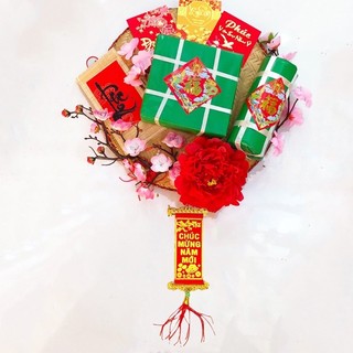set mẹt trang trí tết