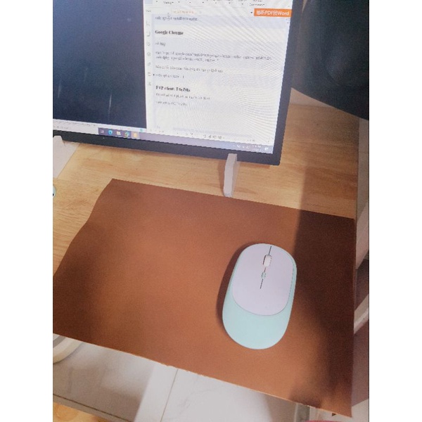 mouse pad, lót chuột da bò thuộc, da bò 100%