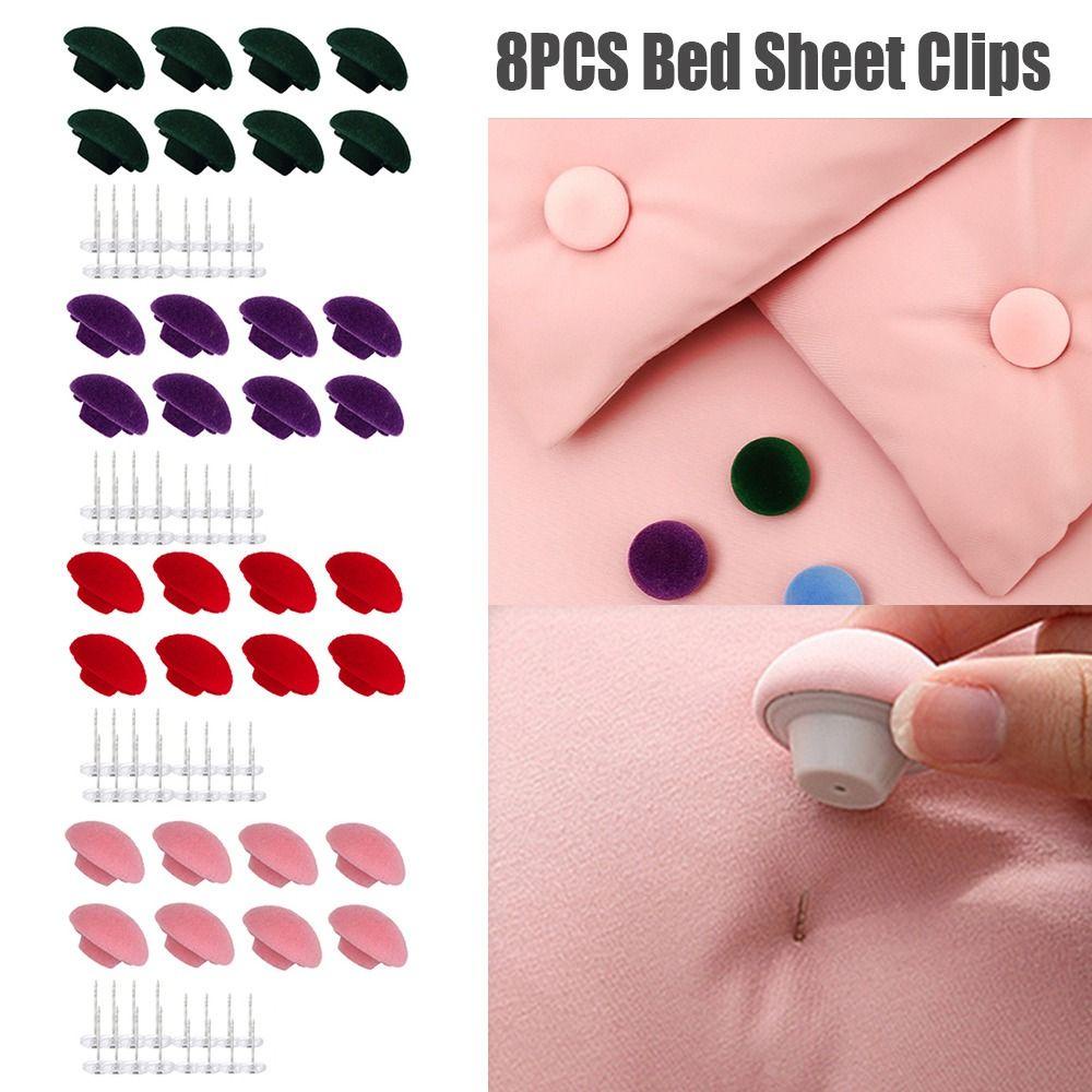 Bộ 8 Kẹp Cố Định Ga Trải Giường Chống Trượt Hình Nấm