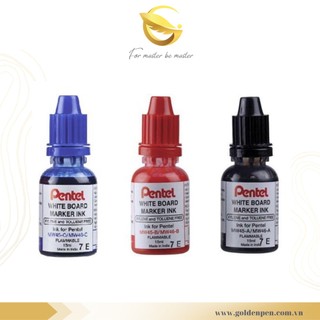 Mực Bút Dạ Bảng Pentel MW45 | Ba Màu Mực Xanh, Đỏ, Đen | MWR401 | Mực Bút Lông Viết Bảng | Mực Đậm Dễ Tẩy Xóa | An Toàn