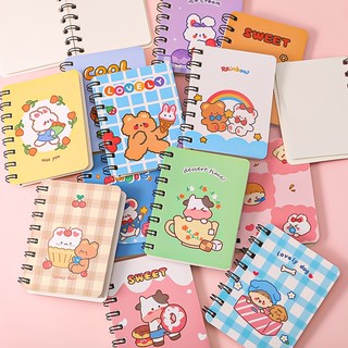 Sổ tay mini ghi chép gây lò xo hoạt hình đáng yêu_Quà noel cho bé giá rẻ