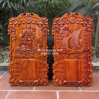 Đốc lịch gỗ hương nam phi sơn pu cao cấp, liền khối nguyên tấm