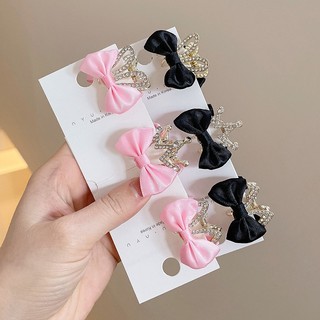 Set 2 Kẹp Tóc Đính Đá Và Ngọc Trai Thời Trang