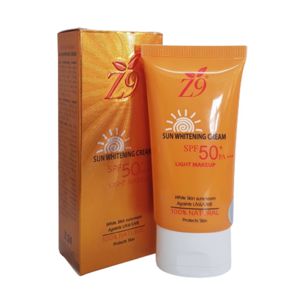 Kem Chống Nắng Z9 Giữ Ẩm Chống Tia UV Cho Da (Hộp tuýp 60ml)