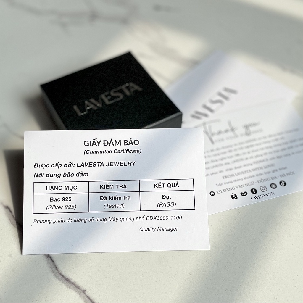 Vòng tay nữ bạc nguyên chất kèm charm mèo may mắn Lavesta SUN11, vòng tay mèo thần tài, may mắn năm mới bình an