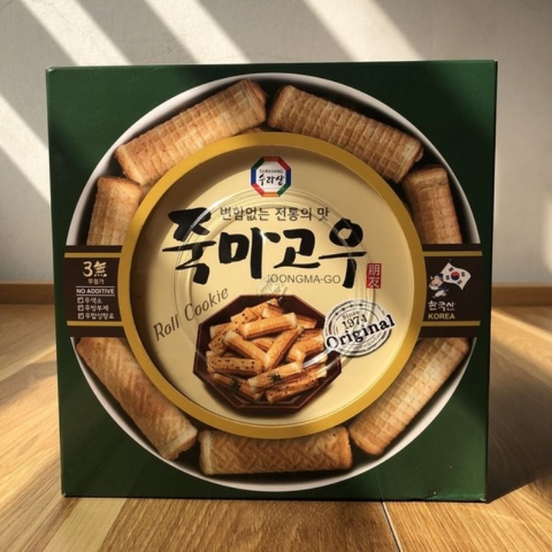 Hộp Bánh Quy Cuộn Joongma - Go Hàn Quốc 365g