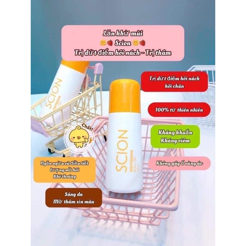 Lăn Nách Khử Mùi Scion 75ml - Khử Mùi Hôi Nách - Ngăn Mồ Hôi Tức Thì