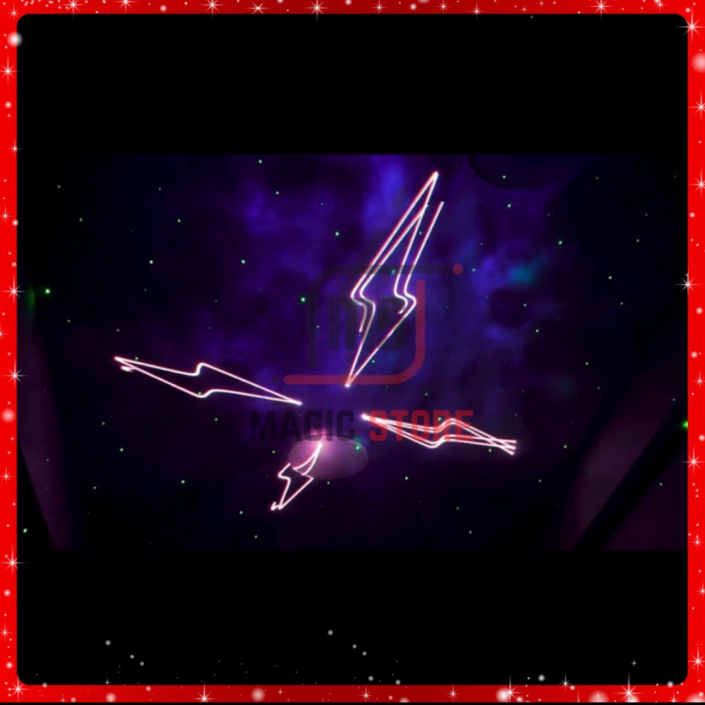 Đèn Laser Chiếu Hình 7 Màu Cảm Ứng Theo Nhạc RGB 700 Dùng Cho Phòng Karaoke, Phòng Nghe Nhạc.