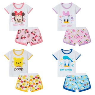Bộ đồ LUCKYCANDY chất liệu cotton điều nhiệt tay ngắn thời trang dành cho trẻ nhỏ