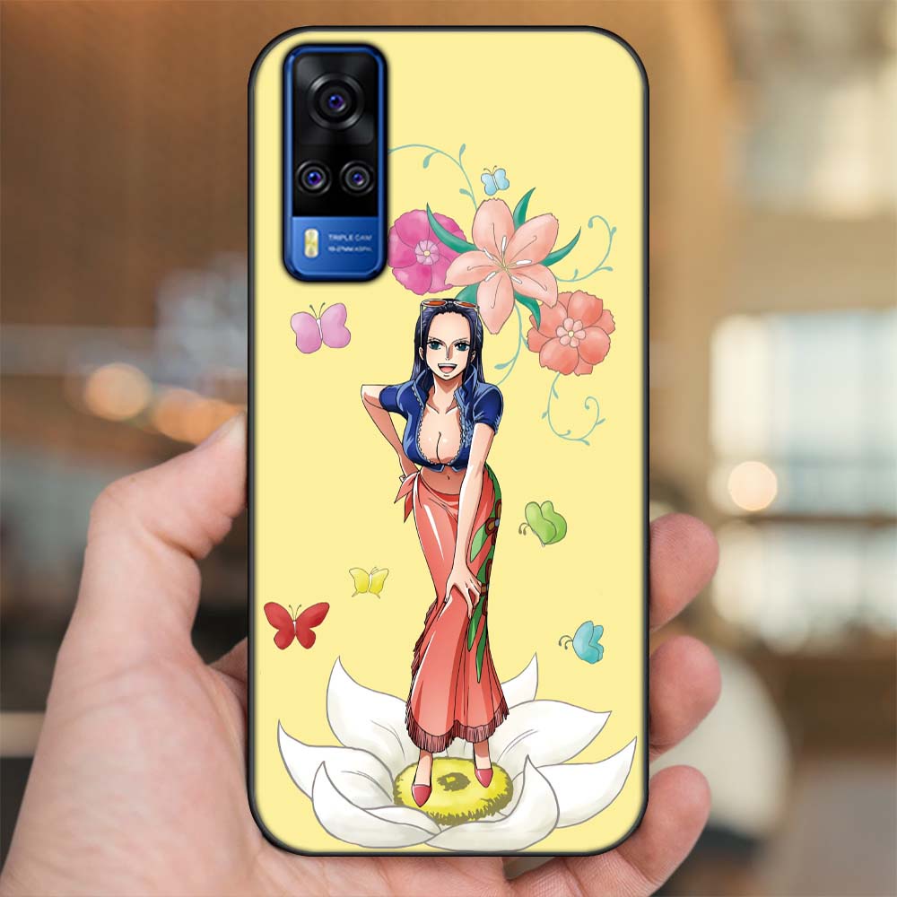 Ốp lưng Vivo Y51S viền đen in hình Nico Robin One Piece Đảo Hải Tặc