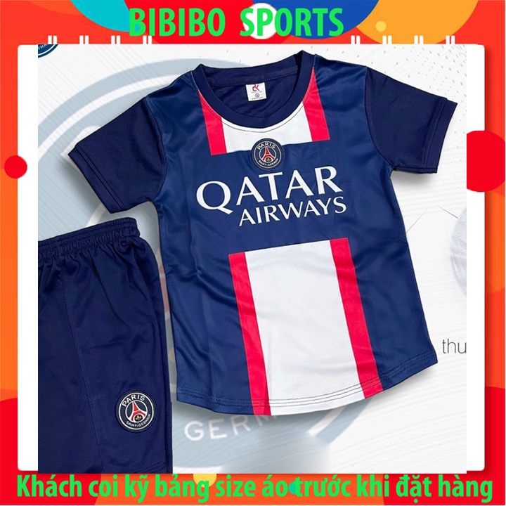 Bộ đồ đá banh trẻ em áo bóng đá nam nữ ao bong da thể thao PARIS MU MC REAL MANCITY ACHENTINA Manchester United brazil