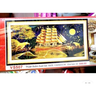 Tranh đính đá Thuận buồm xuôi gió Vs507 chưa đính