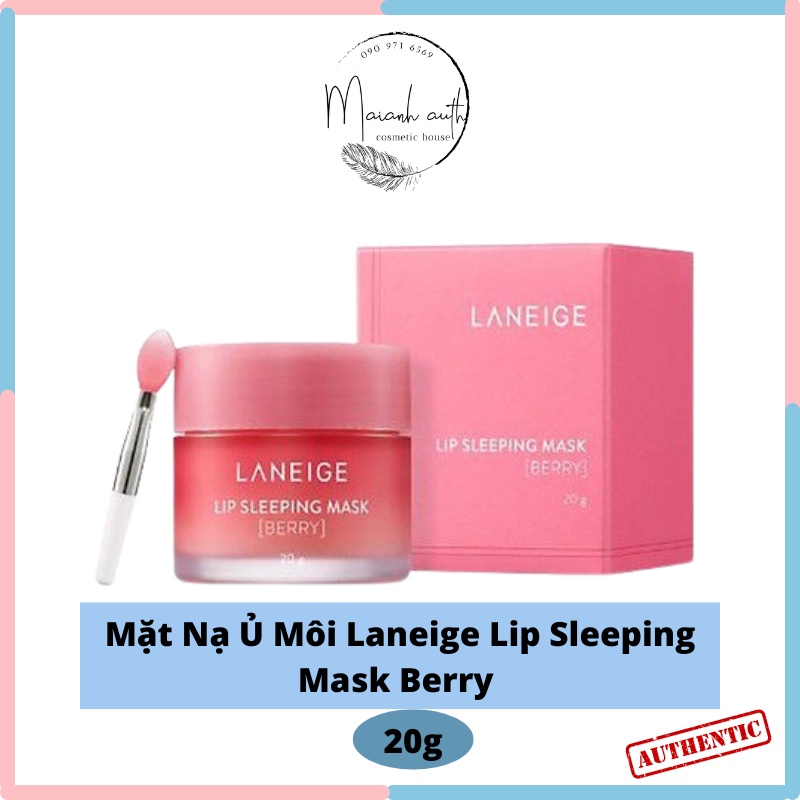 Mặt Nạ Ngủ Môi Laneige Lip Sleeping Mask Berry 20g - ủ môi Laneige dưỡng ẩm giảm thâm