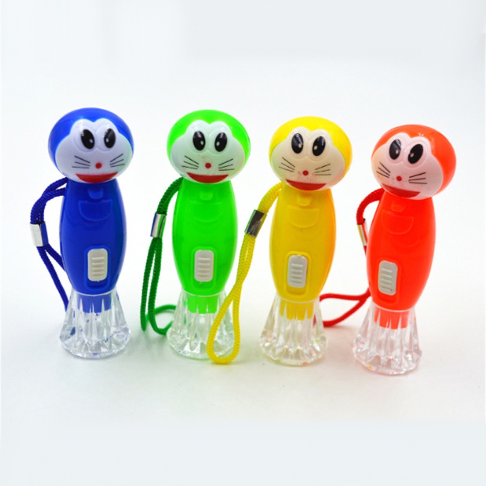 Đèn Pin Mini Cho Trẻ Em Bằng Nhựa Mới Đèn Pin Nhỏ Cầm Tay Led Pha Lê Trong Suốt Cho Gia Đình FATE1