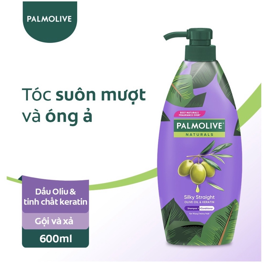 Dầu gội xả 2in1 Palmolive thiên nhiên 600ml