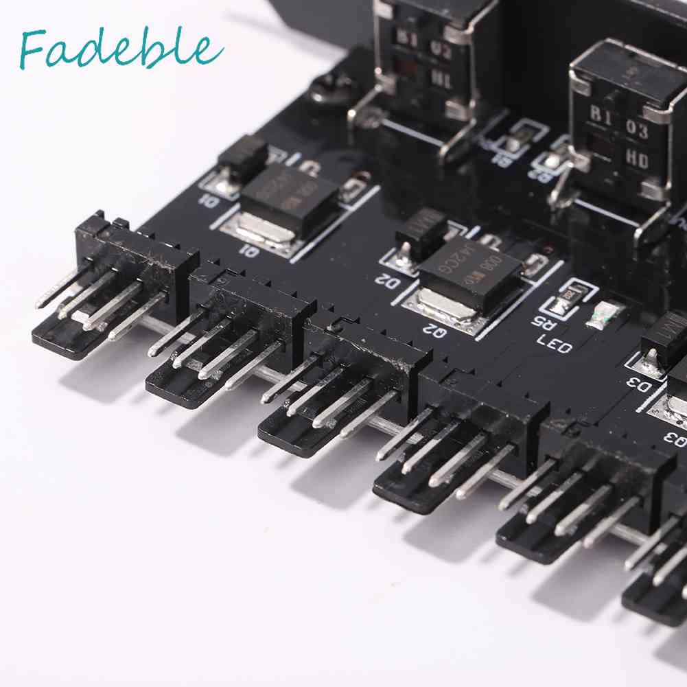 Bộ Điều Chỉnh Tốc Độ Quạt 8 Chiều SATA / 3Pin 12V Dành Cho Máy Tính