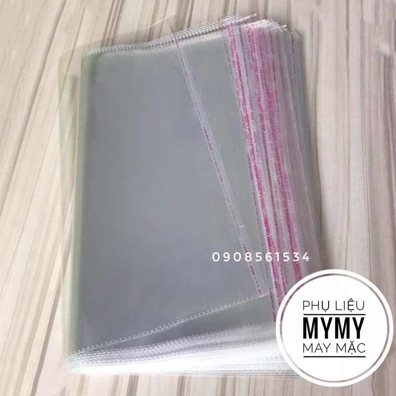 Túi kiếng ni long opp dán băng keo đựng quần áo