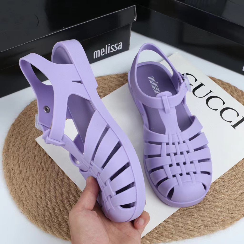 Xăng đan  Mặt Nhám Phong Cách La Mã Hàn Quốc Melissa Thời Trang Cho Nữ