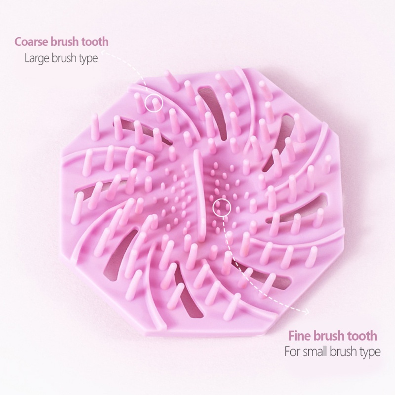Dụng Cụ Vệ Sinh Cọ Trang Điểm Bằng Silicone Tiện Dụng