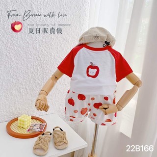 Bộ cộc họa tiết quả táo Bernie cho bé