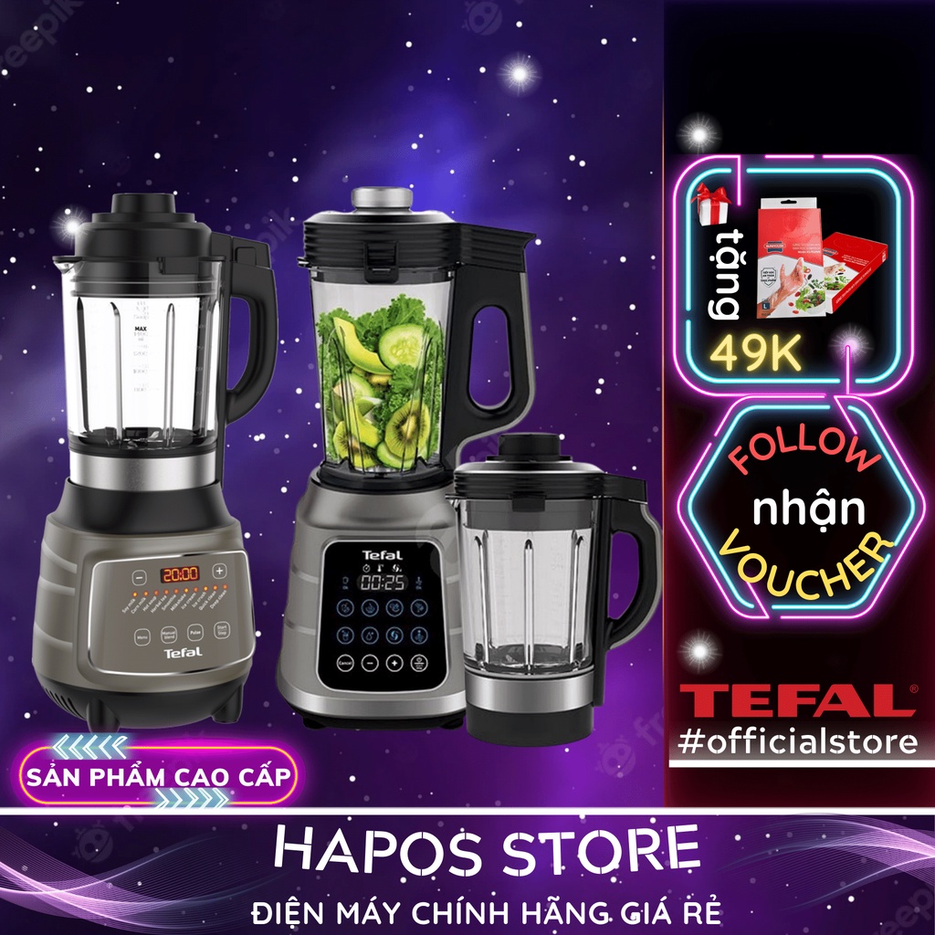 Máy nấu sữa hạt và xay sinh tố đa năng hút chân không Tefal đảm bảo dinh dưỡng cho gia đình - Hapos
