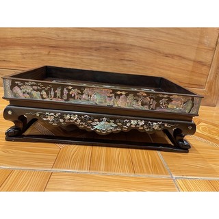 Khay Trà Gỗ Trắc Khảm ốc đẹp kích thước 38x 24cm