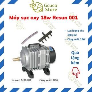 [Mã PET80K giảm 8% tối đa 80K đơn 350K] Máy sục oxy 18w Resun 001 (bao gồm 3m dây vs 4 cục sủi)