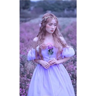 Váy Đầm Maxi Hoa 3D Công Chúa