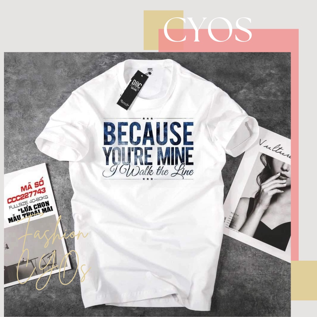 Áo Thun Unisex Nam Nữ CYOS - CY122 Oversize S-6XL Bigsize > 100kg Có Hình Các Loại Áo Cá Tính, Áo Hoạt Hình