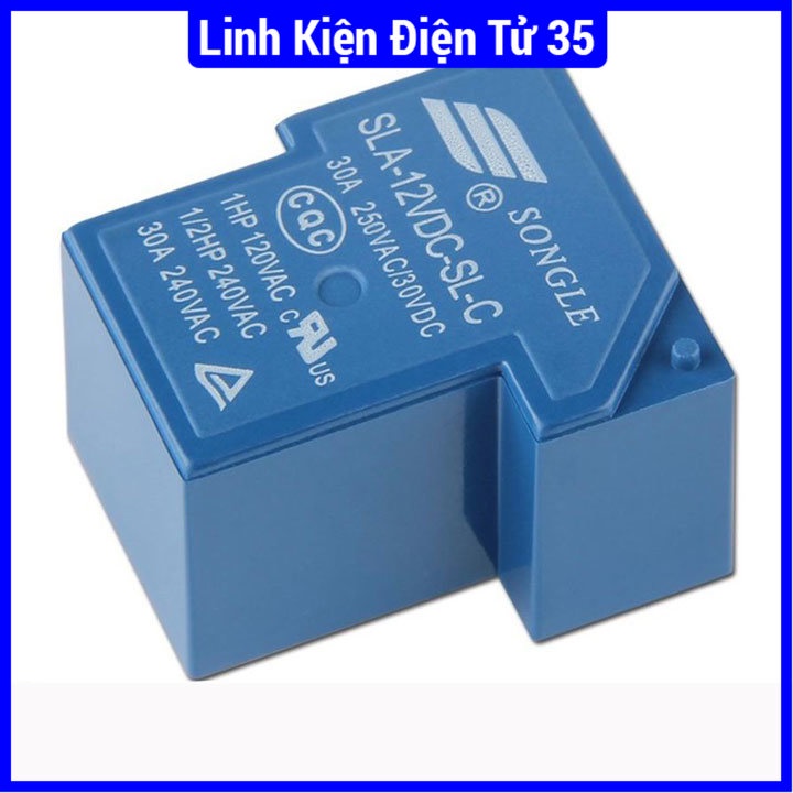 Relay Songle SLA 30A - 24V 4 chân, dùng để chuyển đổi điện của máy sưởi điện, máy điều hòa, các thiết bị điện gia đình