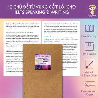 💐[10 chủ đề từ vựng cốt lõi cho IELTS Speaking & Writing] Học từ vựng tiếng Anh IELTS