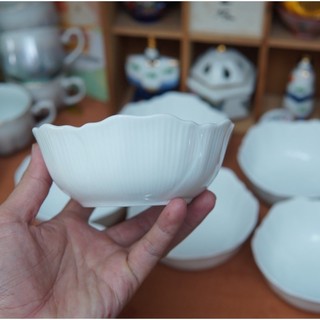 Bộ 7 Chén Cơm Kiểu Nhật Hình Hoa - Gốm Sứ Nhật Bản