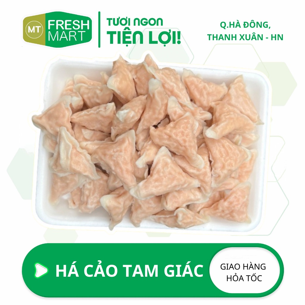 Tam giác há cảo Trung - cá viên chiên thả lẩu Trung nhiều size (gói 500g)