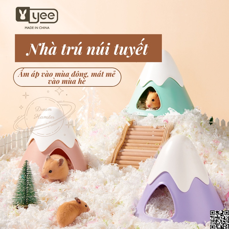 Nhà trú, nhà ngủ núi tuyết Yee cho hamster, sóc bay