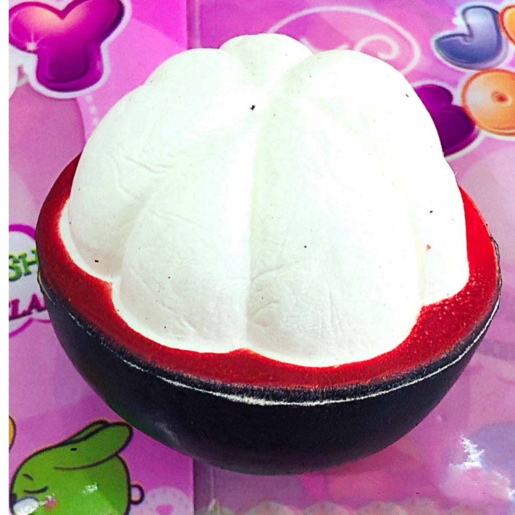 Squishy Lớn JUMBO Hình quả măng cụt đồ giải trí Xốp Giảm Stress Hình mềm mại cute đàn hồi và co dãn Cho Bé