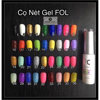 CỌ NÉT GEL FOL - Đầu cọ mảnh dễ vẽ (Sơn Gel)-Mua trên 2 chai giá tốt 138k/ chai